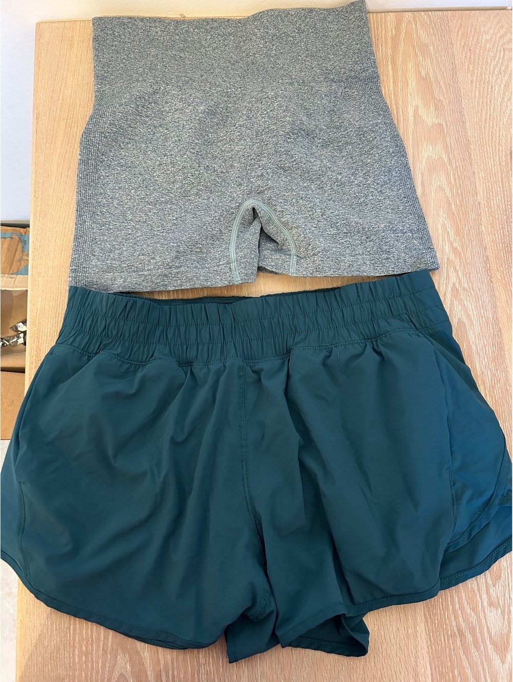 Member’s Mark Motion Shorts + Gray Seamless Biker Shorts Women’s Size L Lot of 2